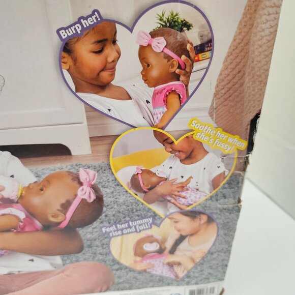 New Box Luvabella Newborn African American Interactive Life like Girl Doll Real - Picture 7 of 16